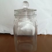 Bonbonnière carrée en verre 25cm