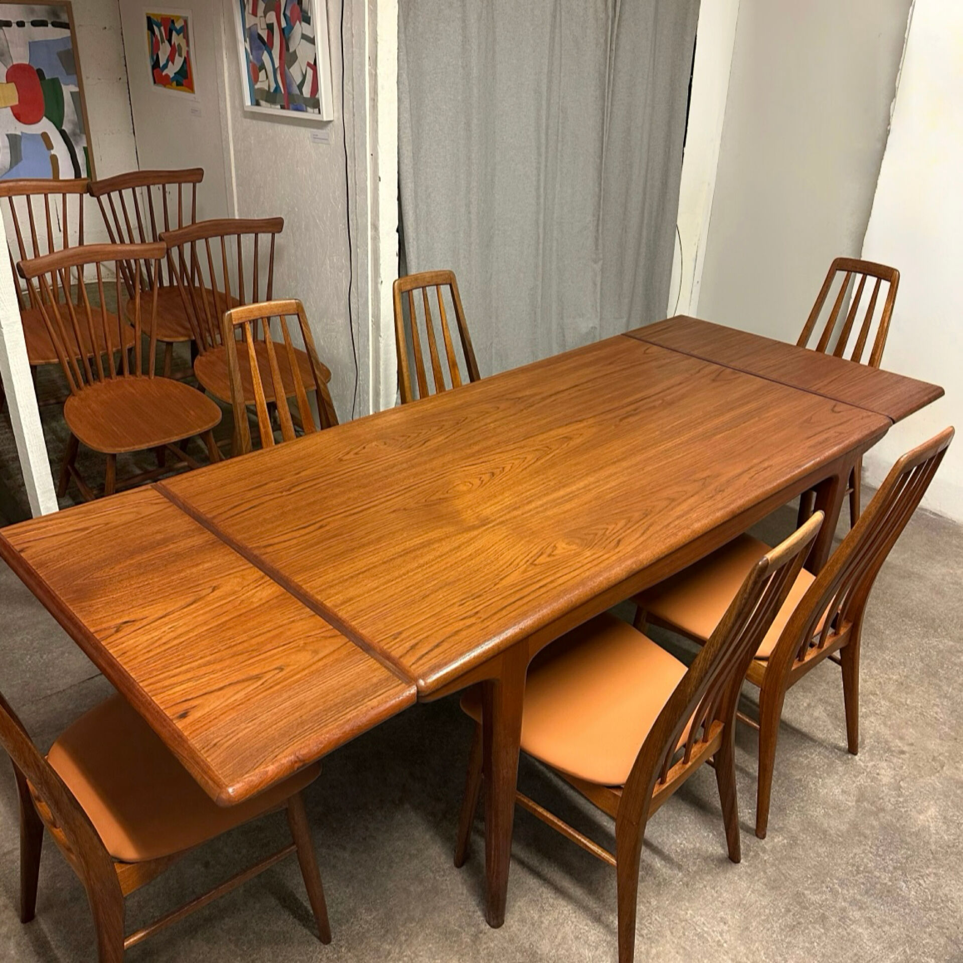 Teak dining table, 1960