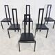 Vintage postmodern dining chairs, 1980s