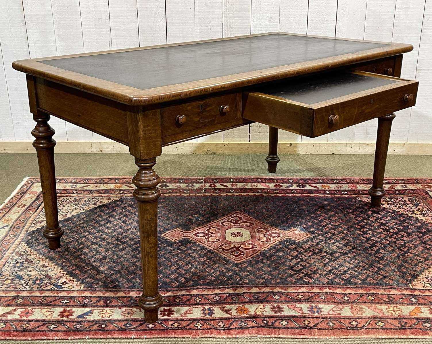 19th-century Victorian desk with writing surface