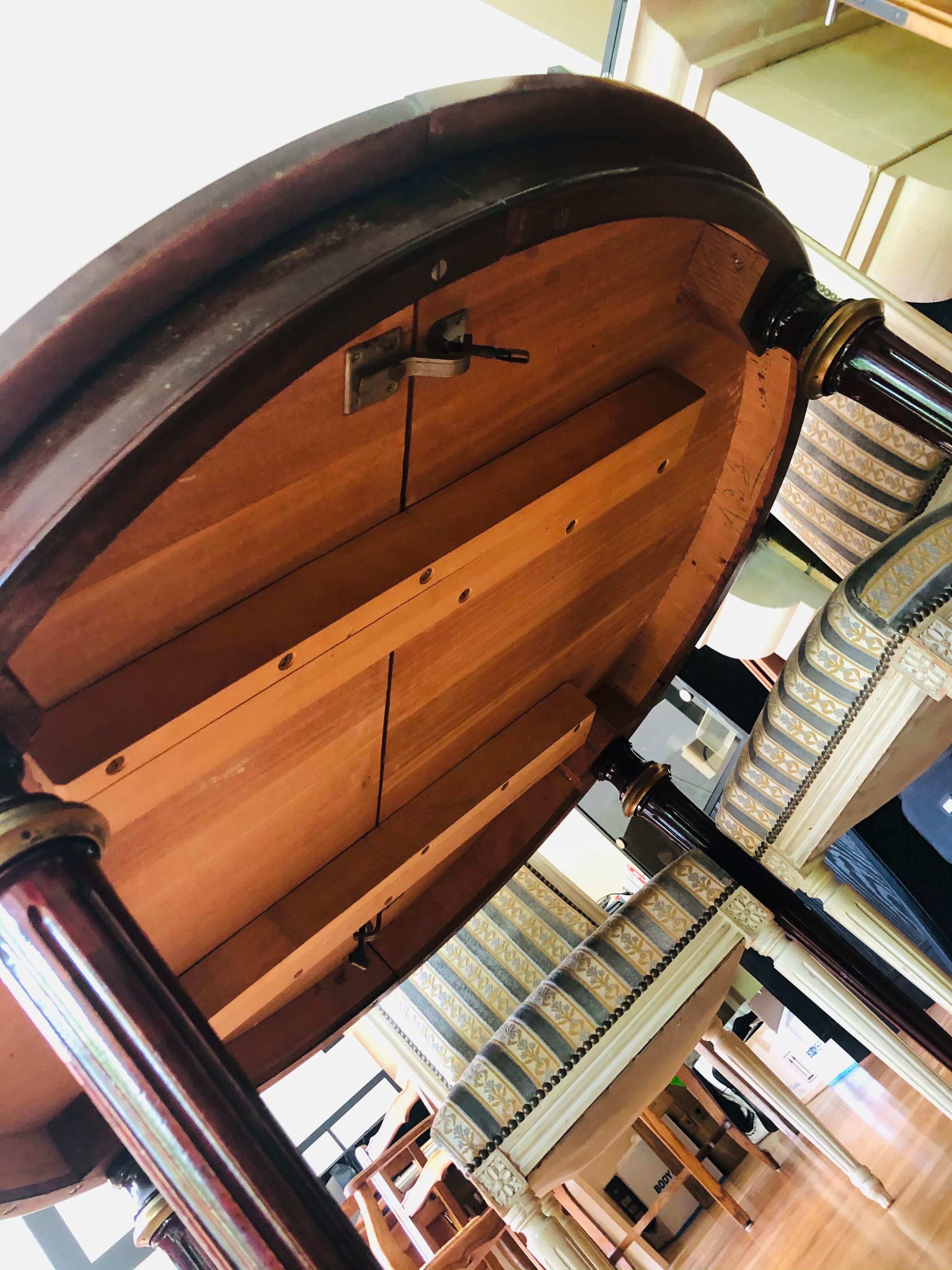 Louis XVI mahogany style dining table