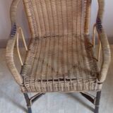 Wicker armchair