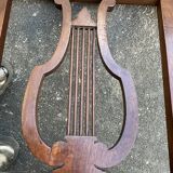 Pair of lyre chairs