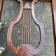 Pair of lyre chairs
