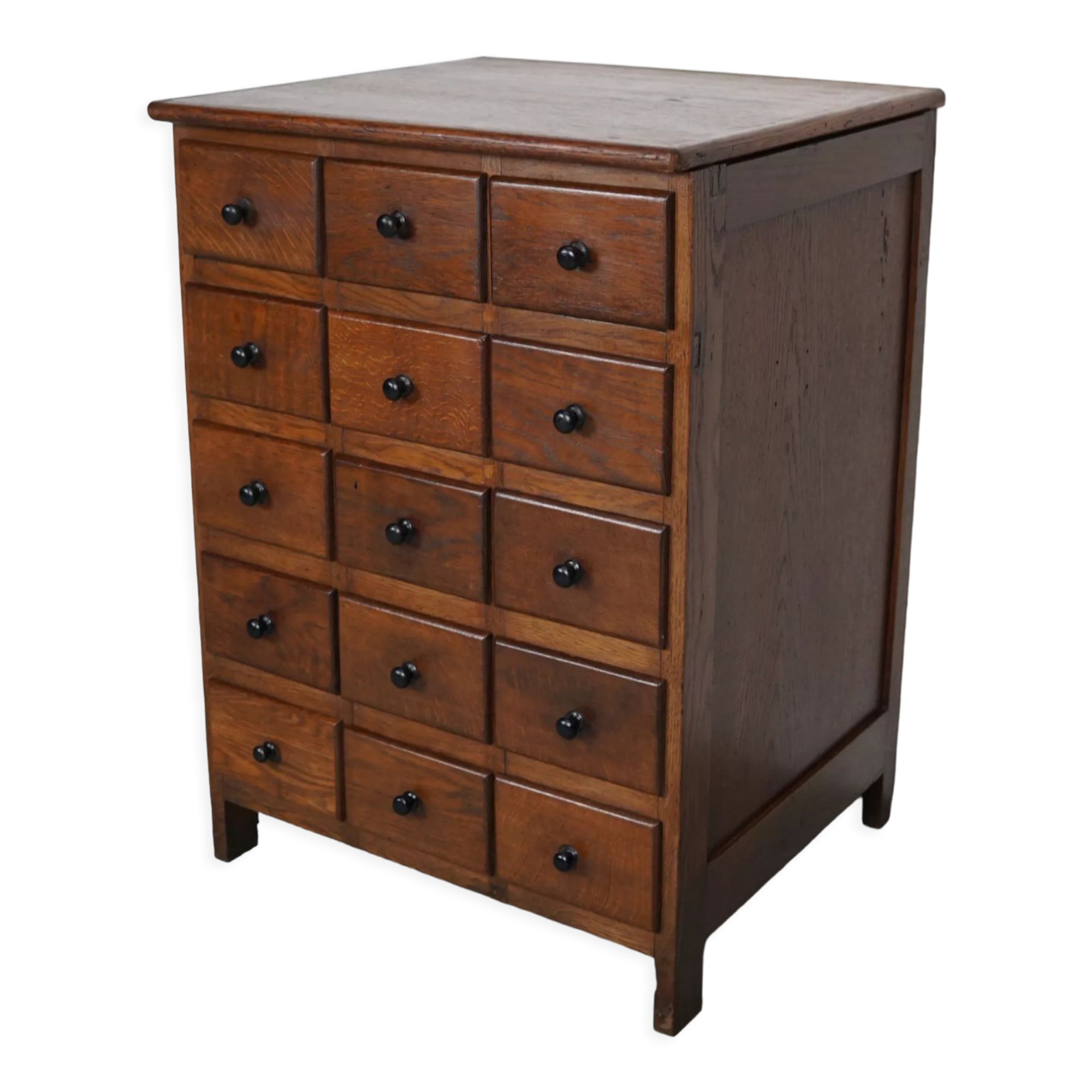 Dutch Oak Apothecary / Barber Cabinet, Early 20th Century