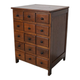 Meuble d'apothicaire en chêne hollandais, début du XXe siècle