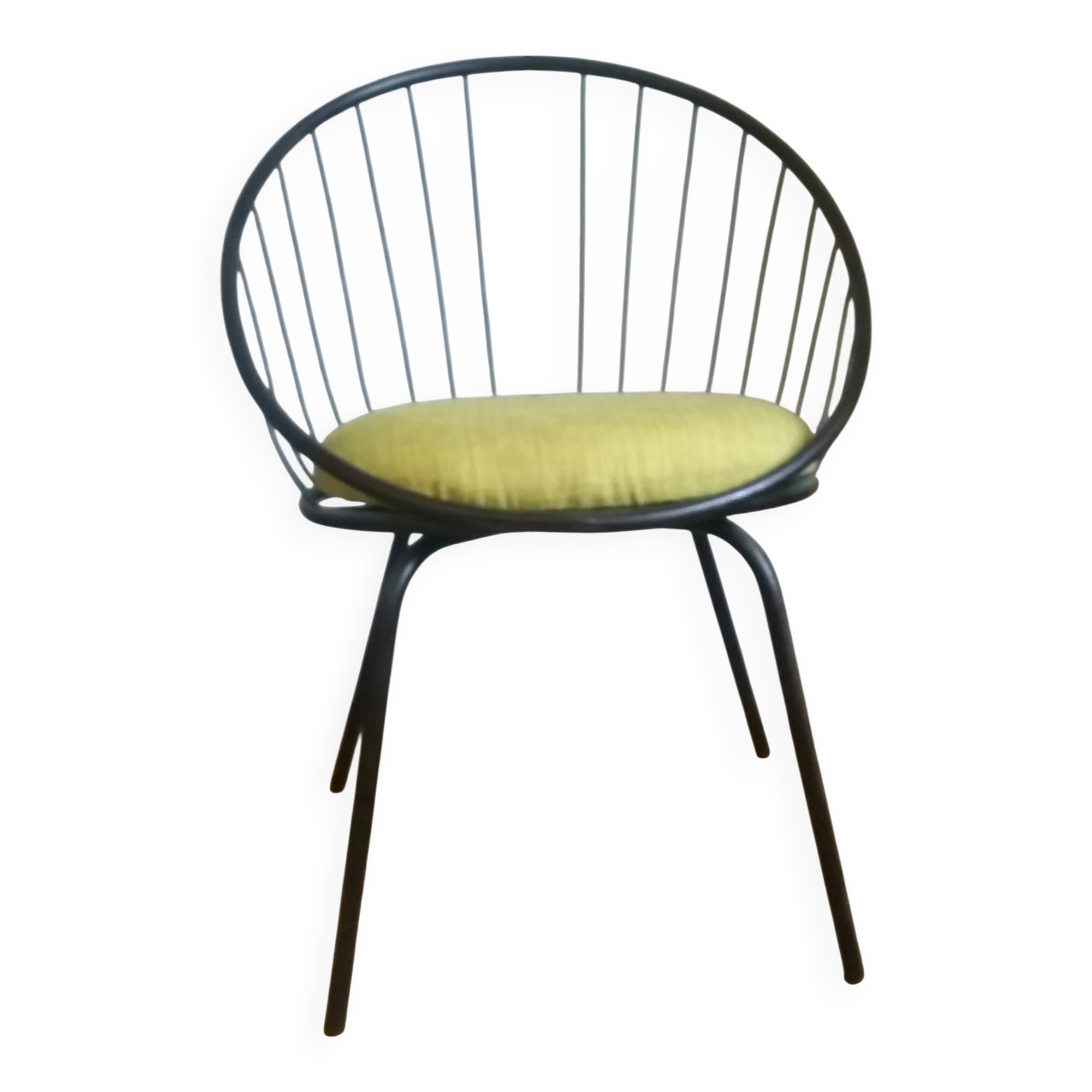 Basket chair, iron, 1950s.