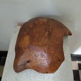 Brutalist monoxyl wood cutting 50s