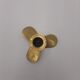 Brass propeller candle holder