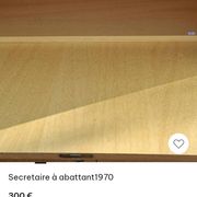 Secrétaire à abattant vintage 1970