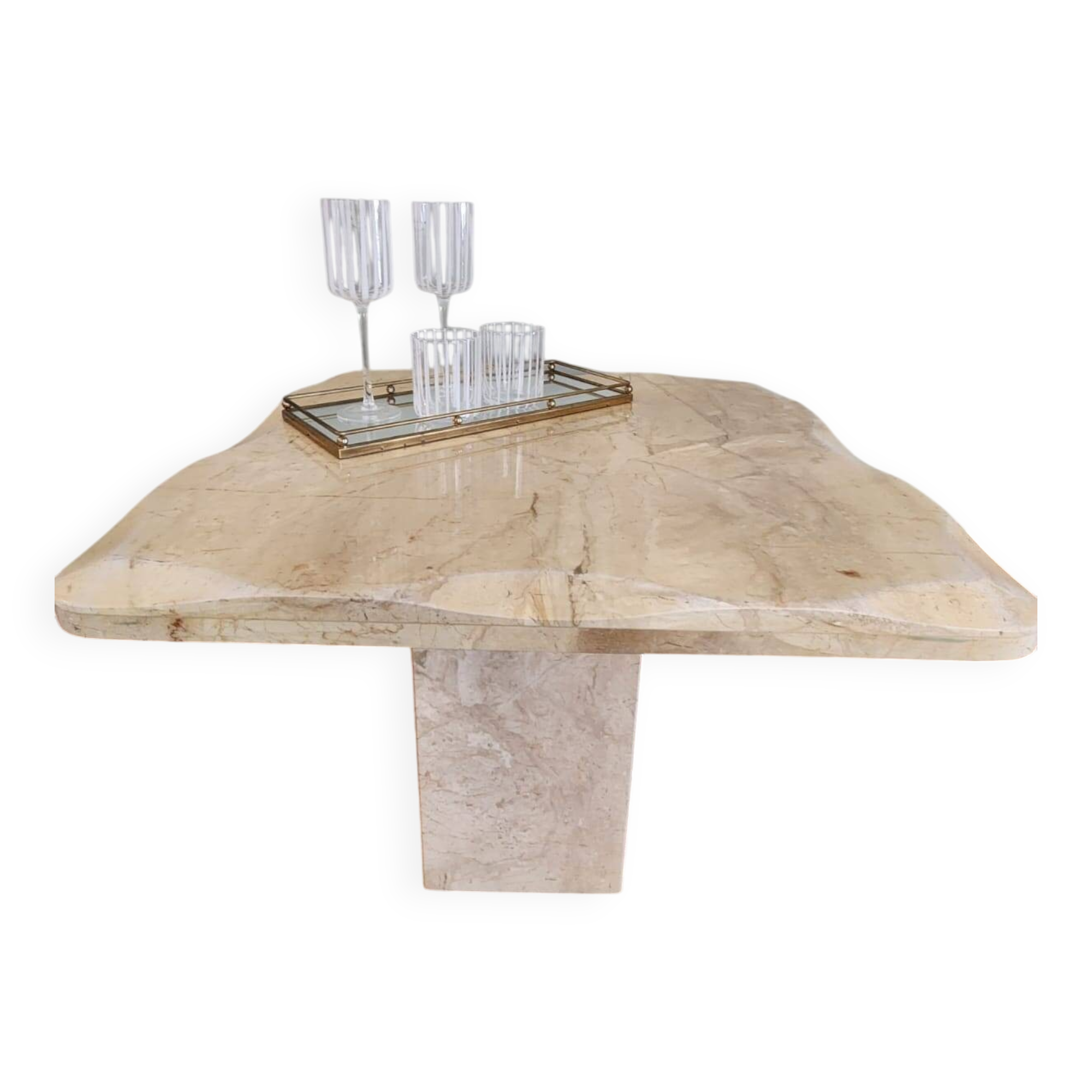 Marble coffee table