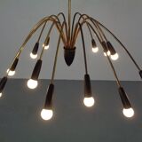 Large Italian Spider Ceiling Lamp, 1950s
