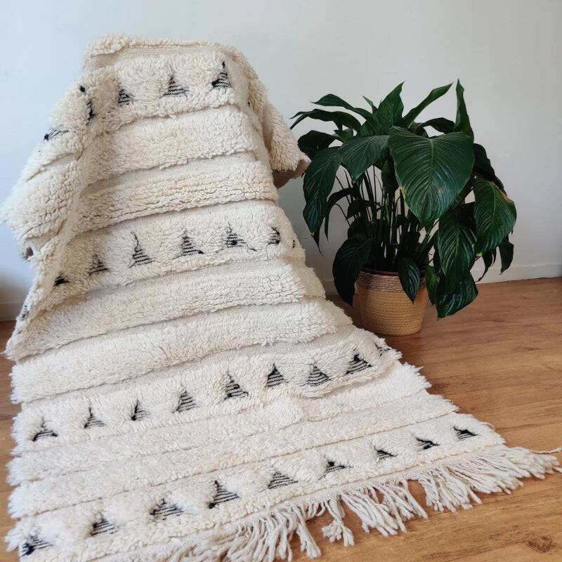 Tapis Berbère petits triangles ethniques 100x190 cm