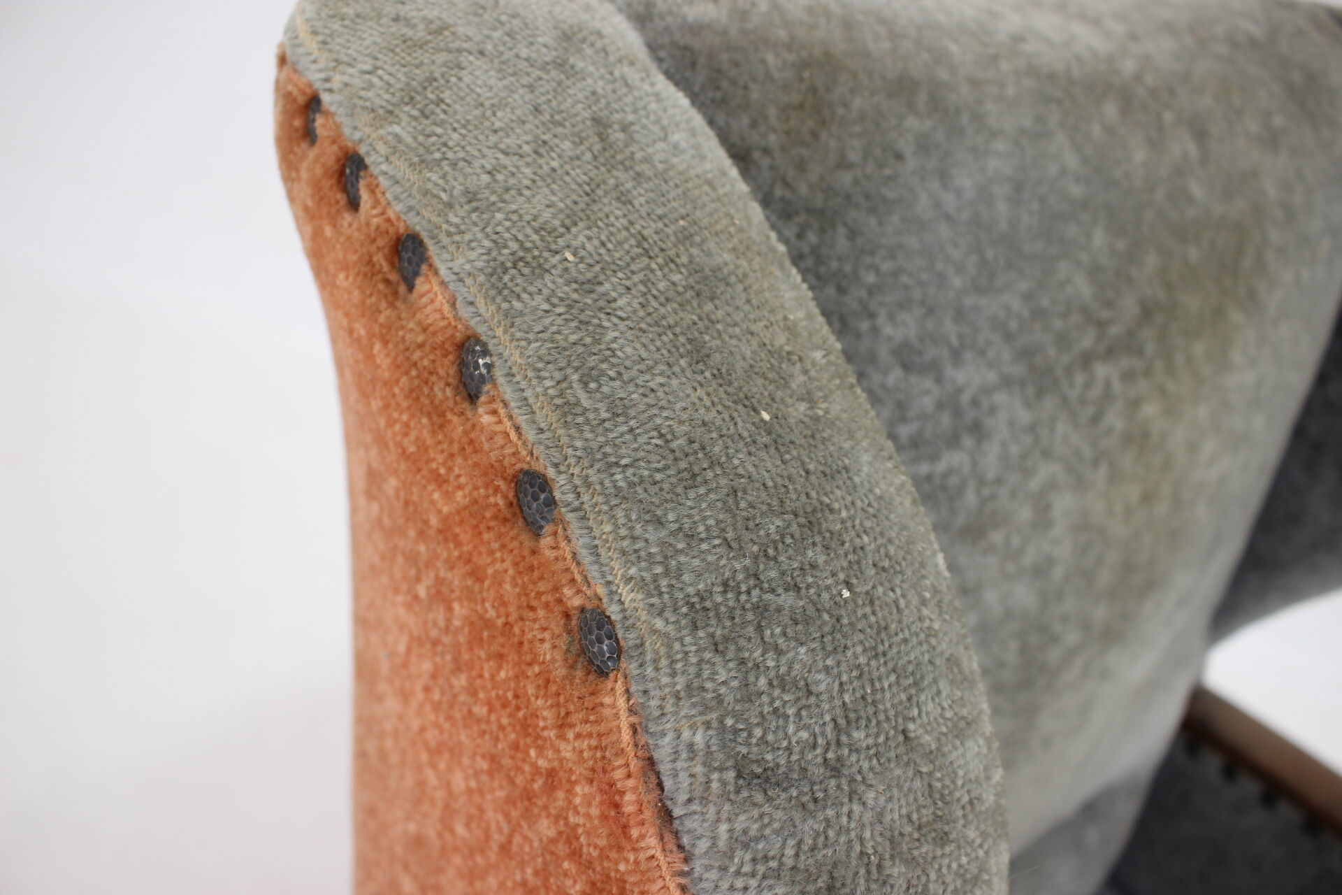 1940s Pair of Large Wing Chairs, Czechoslovakia