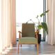 Scandinavian armchair moss green zig zag modern design VAR