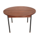 Expandable round dining table