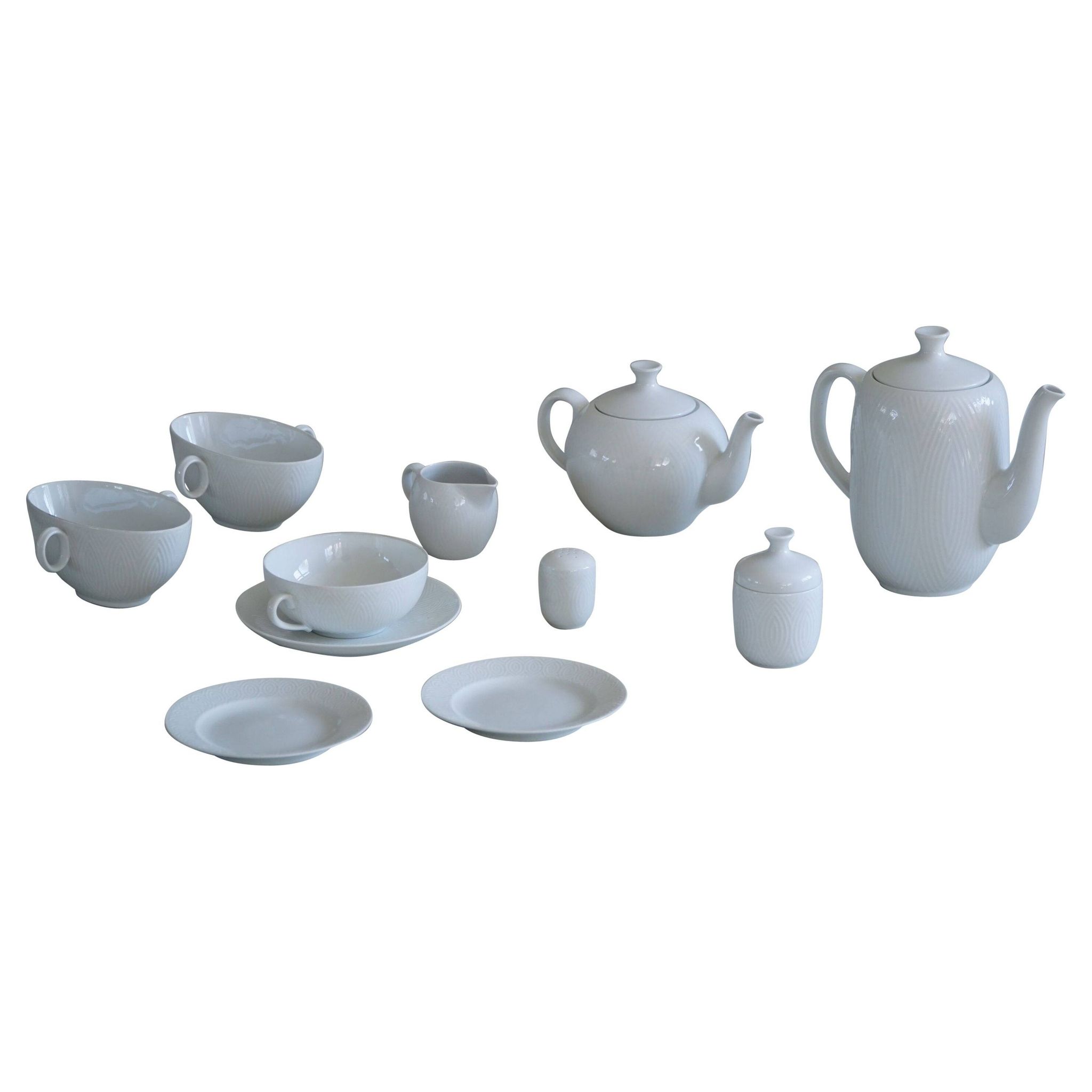 Axel Salto, porcelain service set by Royal Copenhagen, mid-century, 1956