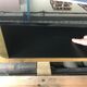 Table lounge brass smoked glass