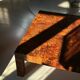 Coffee table made of solid elm burl, patchwork, Belgium, 1990s