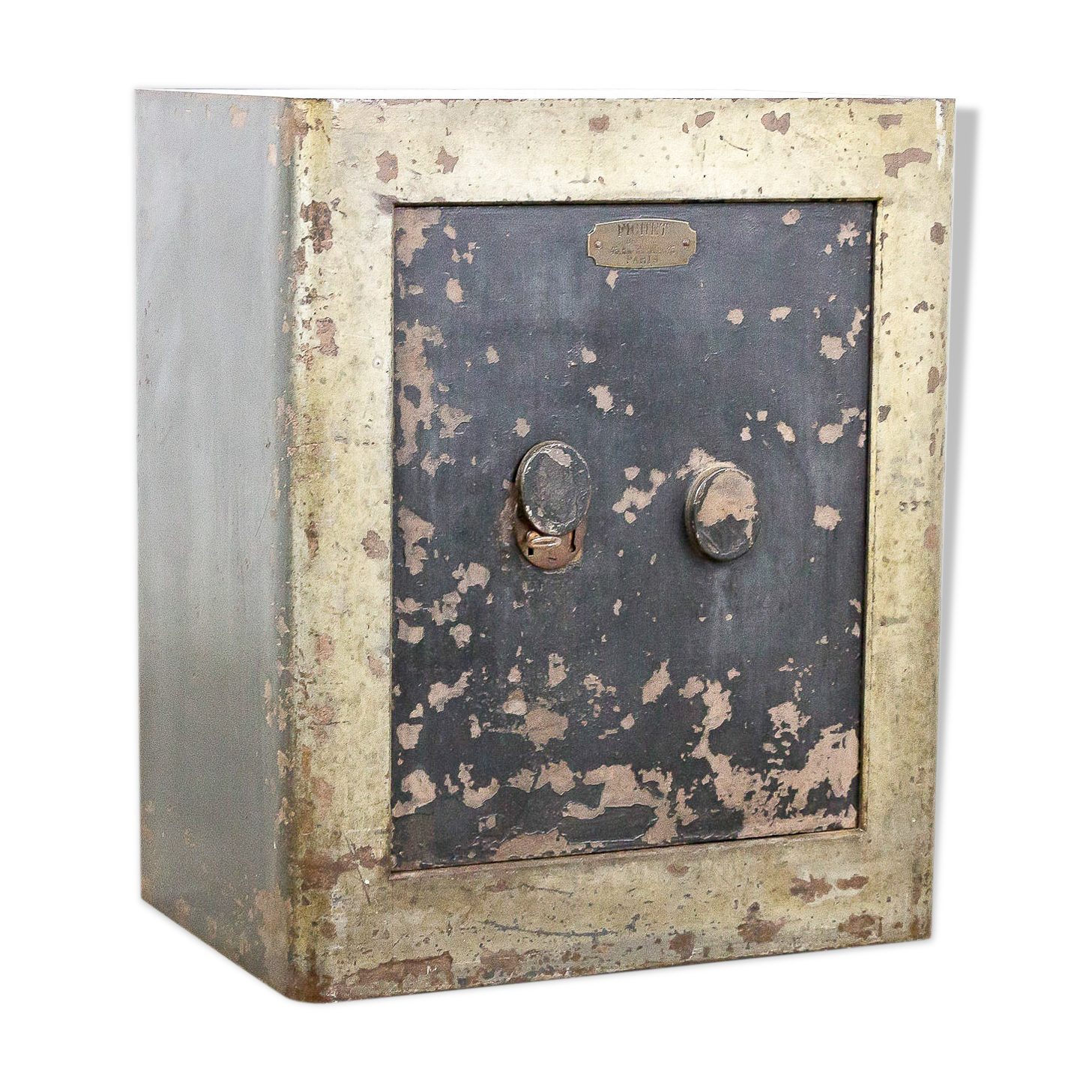 Antique safe by Fichet, Paris, 1900