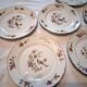 6 flat plates made of genuine porcelain in very good condition.
