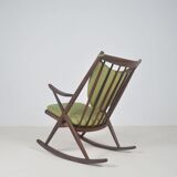 Danish rocking chair designed by Frank Reenskaug for Bramin, 1960s