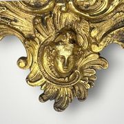 Bougeoirs mural en bronze à 2 feux et miroir biseauté