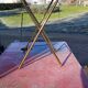 Dessert table vintage golden metal