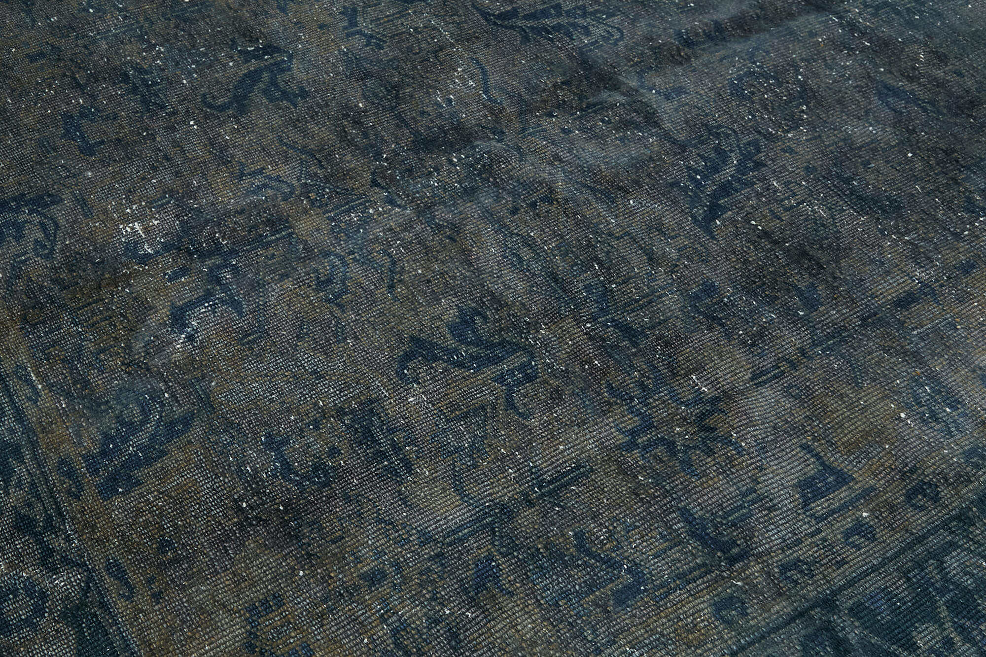 Handmade oriental contemporary 1980s 231 cm x 345 cm grey wool carpet