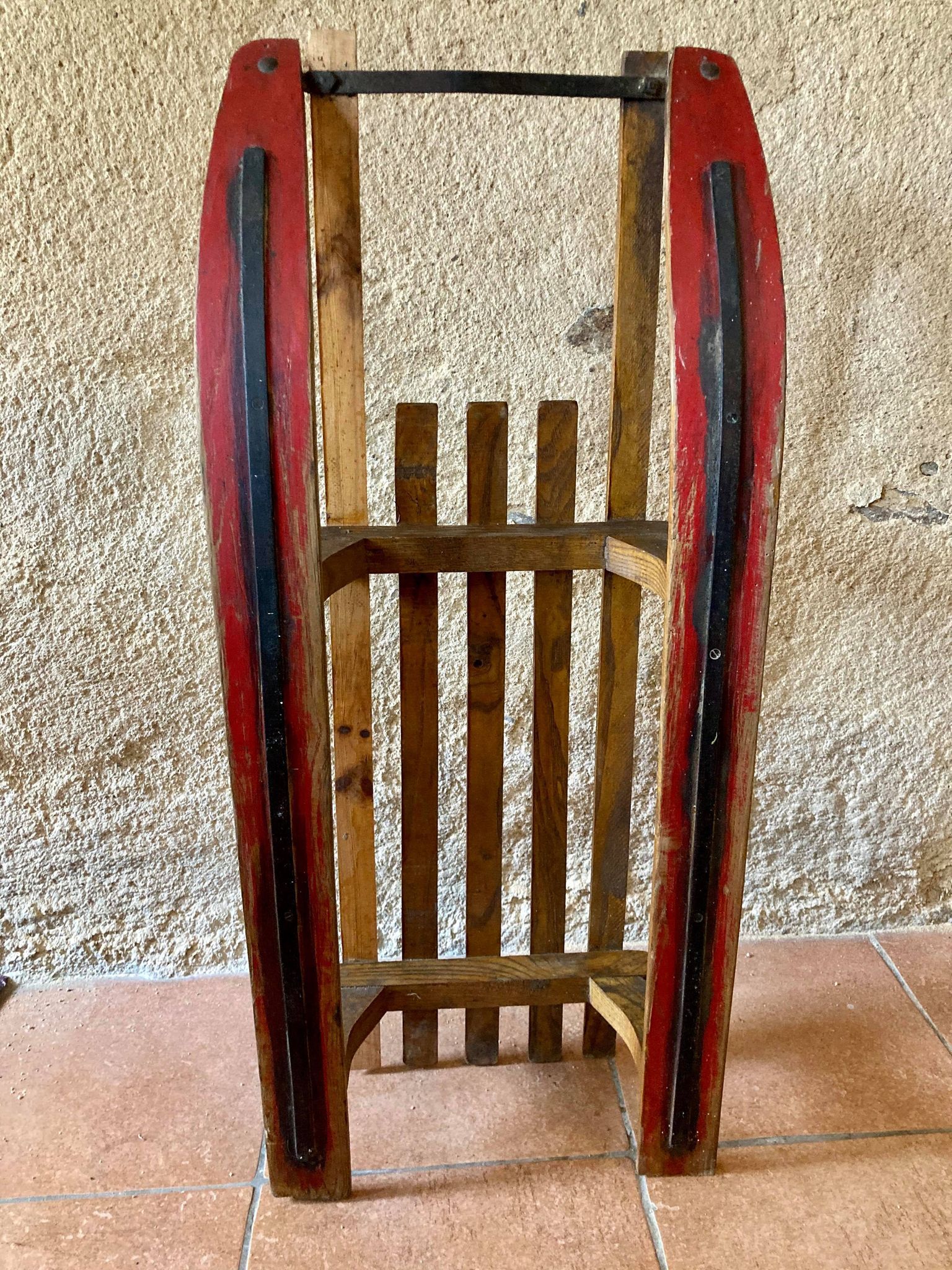 Wooden sledge from the 1950s