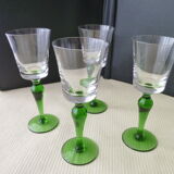 Set of 4 glasses on foot 75 ml for shot