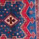 Vintage Persian Ashfar rug, hand-knotted in naturally dyed wool from the 1940s.