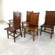 Mid century bamboo dining chairs, 1960s