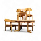 Very rare Ansager mobler set, table , sofa 3x chairs / corner bench