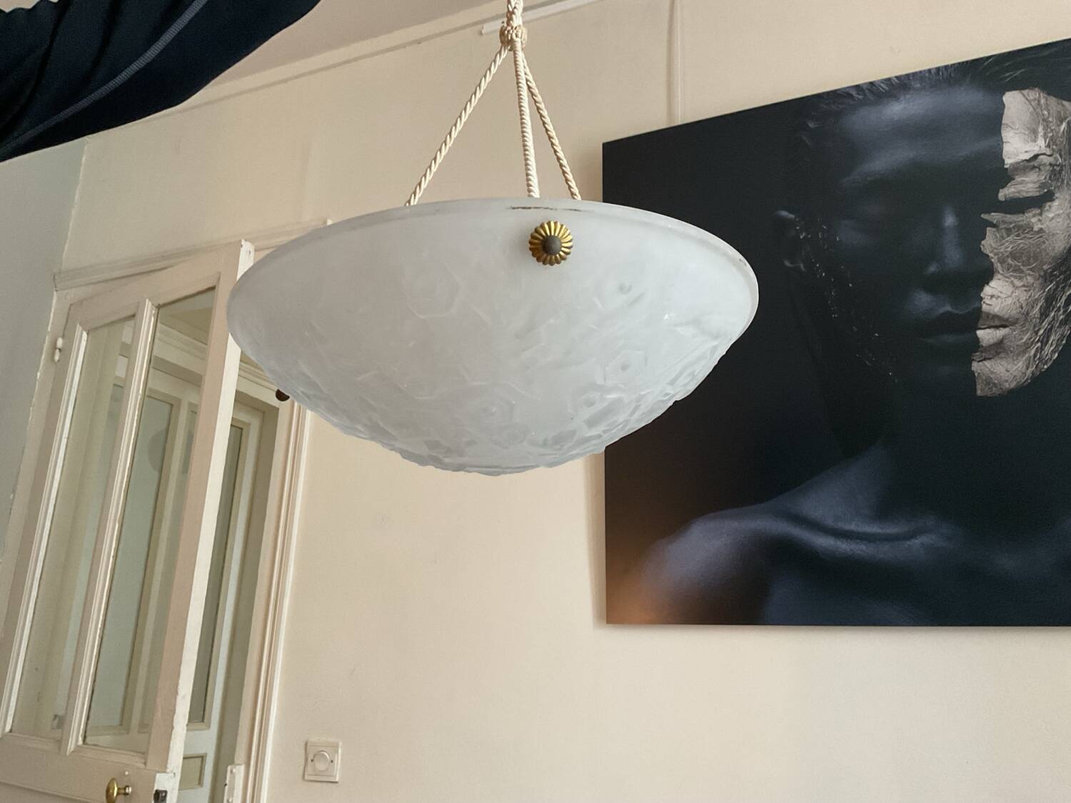 Muller brothers art deco chandelier