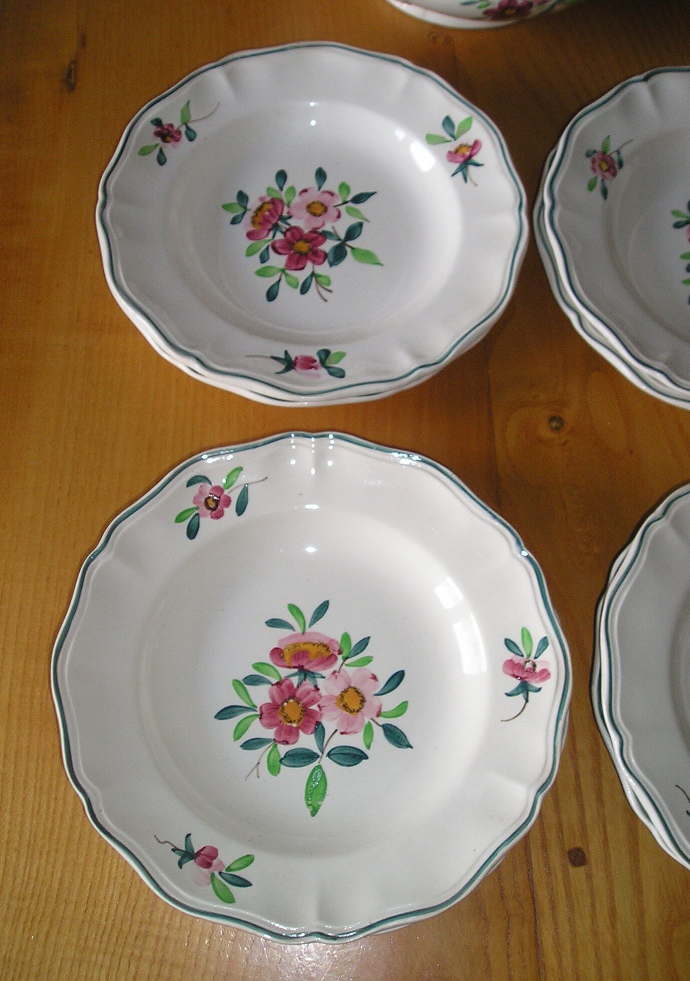 Table service 6 people Sarreguemines model "amazonas" 14 pieces