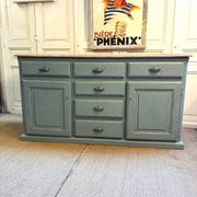 Old piece of furniture with six drawers and two doors