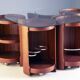 Modular coffee table model 0635, Dřevotvar Nová Paka, 1977