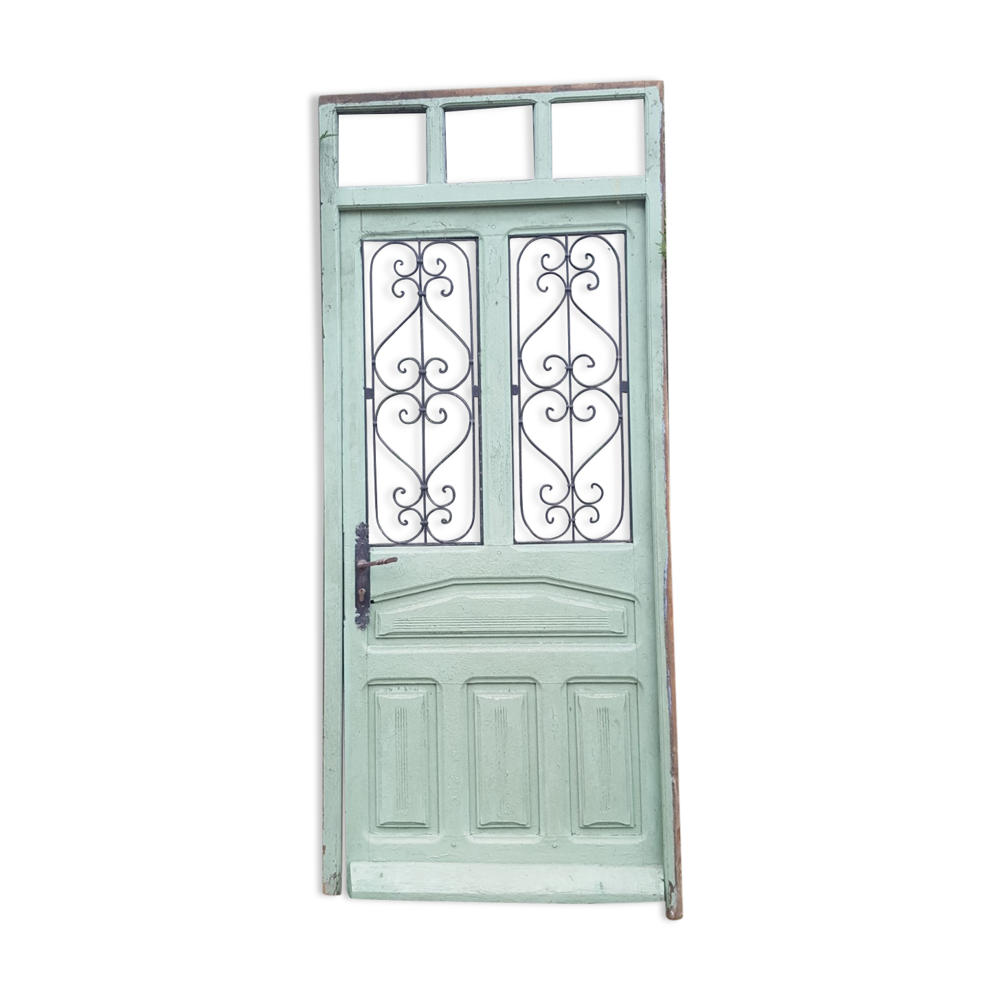 Carved old entrance door