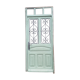 Carved old entrance door