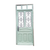 Carved old entrance door