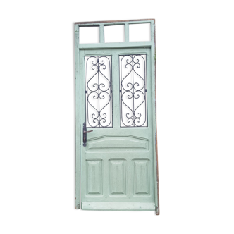 Carved old entrance door