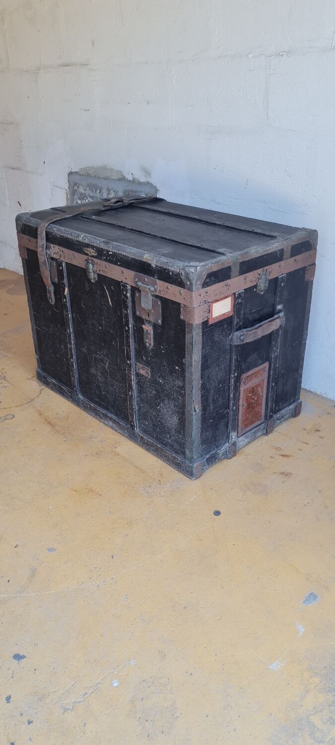 Old travel trunk