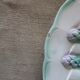3 plates dishes a asperges in barbotine brand longchamp terre of fer