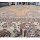 Vintage Turkish Oushak Handmade Orange Wool Rug 139x259
