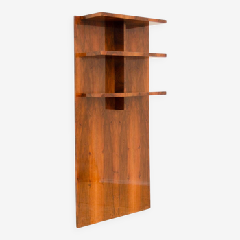 Fully restored modernist Wall shelf or bookcase, Czechoslovakia, 1930s