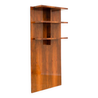 Fully restored modernist Wall shelf or bookcase, Czechoslovakia, 1930s