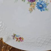 Grand plat à gâteau en porcelaine fine Schumann Germany 🇩🇪