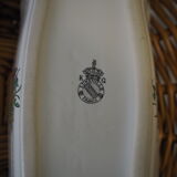 Comb holder with lid or bonbonnière - louis xv – reverbere collection – faience lunéville