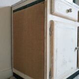 Buffet mado low patinated renovated concrete tray